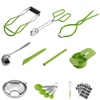 image:imageVEVOR Canning Supplies Starter Kit 9 Pieces Stainless Steel Water Bath Canning Kit for Beginners Canning Tools Set Ladle Measuring Spoon amp Cup Funnel Tongs Jar Lifter Jar Wrench9PCS