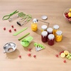 image:imageVEVOR Canning Supplies Starter Kit 9 Pieces Stainless Steel Water Bath Canning Kit for Beginners Canning Tools Set Ladle Measuring Spoon amp Cup Funnel Tongs Jar Lifter Jar Wrench9PCS