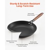 image:imageVEVOR Cast Iron Skillet 4Piece Frying Pan Set 6 8 10 12 in Skillets with HeatResistant Silicone Handle PreSeasoned Chefs Pan Kitchen Cookware for Oven Gas Electrical Induction BlackCast Iron