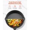 image:imageVEVOR Cast Iron Skillet 4Piece Frying Pan Set 6 8 10 12 in Skillets with HeatResistant Silicone Handle PreSeasoned Chefs Pan Kitchen Cookware for Oven Gas Electrical Induction BlackCast Iron