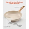 image:imageVEVOR Cast Iron Skillet 4Piece Frying Pan Set 6 8 10 12 in Skillets with HeatResistant Silicone Handle PreSeasoned Chefs Pan Kitchen Cookware for Oven Gas Electrical Induction BlackAluminum