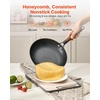 image:imageVEVOR Cast Iron Skillet 4Piece Frying Pan Set 6 8 10 12 in Skillets with HeatResistant Silicone Handle PreSeasoned Chefs Pan Kitchen Cookware for Oven Gas Electrical Induction BlackCast Iron