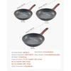 image:imageVEVOR Cast Iron Skillet 4Piece Frying Pan Set 6 8 10 12 in Skillets with HeatResistant Silicone Handle PreSeasoned Chefs Pan Kitchen Cookware for Oven Gas Electrical Induction BlackAluminum