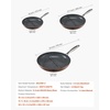 image:imageVEVOR Cast Iron Skillet 4Piece Frying Pan Set 6 8 10 12 in Skillets with HeatResistant Silicone Handle PreSeasoned Chefs Pan Kitchen Cookware for Oven Gas Electrical Induction BlackAluminum