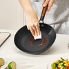 image:imageVEVOR Cast Iron Skillet 4Piece Frying Pan Set 6 8 10 12 in Skillets with HeatResistant Silicone Handle PreSeasoned Chefs Pan Kitchen Cookware for Oven Gas Electrical Induction BlackCast Iron