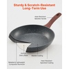 image:imageVEVOR Cast Iron Skillet 4Piece Frying Pan Set 6 8 10 12 in Skillets with HeatResistant Silicone Handle PreSeasoned Chefs Pan Kitchen Cookware for Oven Gas Electrical Induction BlackAluminum