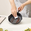 image:imageVEVOR Cast Iron Skillet 4Piece Frying Pan Set 6 8 10 12 in Skillets with HeatResistant Silicone Handle PreSeasoned Chefs Pan Kitchen Cookware for Oven Gas Electrical Induction BlackCast Iron