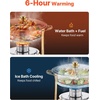 image:imageVEVOR Chafing Dish Buffet Set 5 Qt 4 Pack Stainless Steel Chafer with 4 Full Size Pan Round Catering Warmer Server with Glass Lid Water Pan Folding Stand Fuel Holder for Wedding Banquet GoldGold