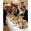 image:imageVEVOR Chafing Dish Buffet Set 5 Qt 4 Pack Stainless Steel Chafer with 4 Full Size Pan Round Catering Warmer Server with Glass Lid Water Pan Folding Stand Fuel Holder for Wedding Banquet GoldGold