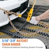 image:imageVEVOR Chain Load Binder 516 Tie Down Kit w 7100LBS Working Load Capacity and Two Grab Hooks Includes 4 Ratchet Binders  4 21 Grade 80 Chains Transport Load Package for Hauling Towing2P 20ft
