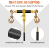 image:imageVEVOR Chain Load Binder 516 Tie Down Kit w 7100LBS Working Load Capacity and Two Grab Hooks Includes 4 Ratchet Binders  4 21 Grade 80 Chains Transport Load Package for Hauling Towing2P 20ft
