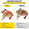 image:imageVEVOR Chain Load Binder 516 Tie Down Kit w 7100LBS Working Load Capacity and Two Grab Hooks Includes 4 Ratchet Binders  4 21 Grade 80 Chains Transport Load Package for Hauling Towing4P 21ft