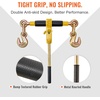 image:imageVEVOR Chain Load Binder 516 Tie Down Kit w 7100LBS Working Load Capacity and Two Grab Hooks Includes 4 Ratchet Binders  4 21 Grade 80 Chains Transport Load Package for Hauling Towing4P 20ft