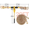 image:imageVEVOR Chain Load Binder 516 Tie Down Kit w 7100LBS Working Load Capacity and Two Grab Hooks Includes 4 Ratchet Binders  4 21 Grade 80 Chains Transport Load Package for Hauling Towing2P 20ft