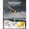 image:imageVEVOR Chain Load Binder 516 Tie Down Kit w 7100LBS Working Load Capacity and Two Grab Hooks Includes 4 Ratchet Binders  4 21 Grade 80 Chains Transport Load Package for Hauling Towing4P 14ft