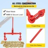 image:imageVEVOR Chain Load Binder 516 Tie Down Kit w 7100LBS Working Load Capacity and Two Grab Hooks Includes 4 Ratchet Binders  4 21 Grade 80 Chains Transport Load Package for Hauling Towing4P 21ft