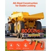 image:imageVEVOR Chain Load Binder 516 Tie Down Kit w 7100LBS Working Load Capacity and Two Grab Hooks Includes 4 Ratchet Binders  4 21 Grade 80 Chains Transport Load Package for Hauling Towing4P 14ft
