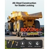 image:imageVEVOR Chain Load Binder 516 Tie Down Kit w 7100LBS Working Load Capacity and Two Grab Hooks Includes 4 Ratchet Binders  4 21 Grade 80 Chains Transport Load Package for Hauling Towing2P 10ft