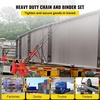 image:imageVEVOR Chain Load Binder 516 Tie Down Kit w 7100LBS Working Load Capacity and Two Grab Hooks Includes 4 Ratchet Binders  4 21 Grade 80 Chains Transport Load Package for Hauling Towing4P 21ft