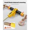 image:imageVEVOR Chain Load Binder 516 Tie Down Kit w 7100LBS Working Load Capacity and Two Grab Hooks Includes 4 Ratchet Binders  4 21 Grade 80 Chains Transport Load Package for Hauling Towing2P 10ft