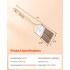 image:imageVEVOR Chalk Wax Paint Brush 4 Piece Wax Paint Brush Stain Brushes for Furniture Acrylic PaintingMilk PaintHome Decor Natural Bristle Round Oval Chalk Paint Brushes for All Painting and Waxing12 PCS
