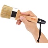 image:imageVEVOR Chalk Wax Paint Brush 4 Piece Wax Paint Brush Stain Brushes for Furniture Acrylic PaintingMilk PaintHome Decor Natural Bristle Round Oval Chalk Paint Brushes for All Painting and Waxing4 PCS