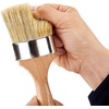 image:imageVEVOR Chalk Wax Paint Brush 4 Piece Wax Paint Brush Stain Brushes for Furniture Acrylic PaintingMilk PaintHome Decor Natural Bristle Round Oval Chalk Paint Brushes for All Painting and Waxing4 PCS
