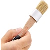 image:imageVEVOR Chalk Wax Paint Brush 4 Piece Wax Paint Brush Stain Brushes for Furniture Acrylic PaintingMilk PaintHome Decor Natural Bristle Round Oval Chalk Paint Brushes for All Painting and Waxing4 PCS