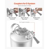 image:imageVEVOR Cleaning Keg 175 Gallon65L Keg Line Cleaning Kit with D Coupler Connection amp Rubber Base Beer Lines Cleaner Used for Beer Line Cleaning 304Stainless Steel Kegerator Beers Lines Cleaner Kit175 Gal