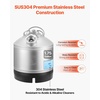 image:imageVEVOR Cleaning Keg 175 Gallon65L Keg Line Cleaning Kit with D Coupler Connection amp Rubber Base Beer Lines Cleaner Used for Beer Line Cleaning 304Stainless Steel Kegerator Beers Lines Cleaner Kit175 Gal