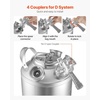 image:imageVEVOR Cleaning Keg 5 Gallon19L Keg Line Cleaning Kit with 4 D Coupler Connections amp Rubber Base Beer Lines Cleaner Used for Beer Line Cleaning 304 Stainless Steel Kegerator Beers Lines Cleaner Kit5 Gal  Cleaning Keg