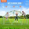 image:imageVEVOR Climbing Dome 10FT Geometric Dome Climber with Hammock and Swing Jungle Gym Supports 750LBS and Easy Assembly for Kids 3 to 10 Years Old with Climbing Grip Outdoor Backyard Play Equipment10 FT