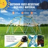 image:imageVEVOR Climbing Dome 10FT Geometric Dome Climber with Hammock and Swing Jungle Gym Supports 750LBS and Easy Assembly for Kids 3 to 10 Years Old with Climbing Grip Outdoor Backyard Play Equipment10 FT