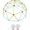 image:imageVEVOR Climbing Dome 10FT Geometric Dome Climber with Hammock and Swing Jungle Gym Supports 750LBS and Easy Assembly for Kids 3 to 10 Years Old with Climbing Grip Outdoor Backyard Play Equipment10 FT
