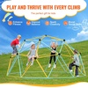 image:imageVEVOR Climbing Dome 10FT Geometric Dome Climber with Hammock and Swing Jungle Gym Supports 750LBS and Easy Assembly for Kids 3 to 10 Years Old with Climbing Grip Outdoor Backyard Play Equipment10 FT