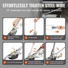 image:imageVEVOR Come Along Winch 2 Ton 4409 lbs Pulling Capacity 12 ft Steel Cable 2 Hooks Heavy Duty Ratchet Power Puller Tool with Dual Gears Automotive Hoist Cable Puller Ideal for Vehicle Rescue2 Ton