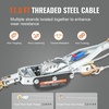 image:imageVEVOR Come Along Winch 2 Ton 4409 lbs Pulling Capacity 12 ft Steel Cable 2 Hooks Heavy Duty Ratchet Power Puller Tool with Dual Gears Automotive Hoist Cable Puller Ideal for Vehicle Rescue5 Ton