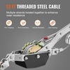 image:imageVEVOR Come Along Winch 2 Ton 4409 lbs Pulling Capacity 12 ft Steel Cable 2 Hooks Heavy Duty Ratchet Power Puller Tool with Dual Gears Automotive Hoist Cable Puller Ideal for Vehicle Rescue2 Ton