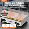image:imageVEVOR Commercial Electric Griddle 2854 x 1575 in 4400W 122570F Adjustable Temp Control Stainless Steel Countertop Full Flat Top Grill with 2 Spatulas 2 Brushes for Steak PancakeNO PLUG30 inch 110V No Plug HalfFlat