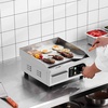 image:imageVEVOR Commercial Electric Griddle 2854 x 1575 in 4400W 122570F Adjustable Temp Control Stainless Steel Countertop Full Flat Top Grill with 2 Spatulas 2 Brushes for Steak PancakeNO PLUG14 inch 110V US Plug Flat