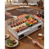 image:imageVEVOR Commercial Electric Griddle 2854 x 1575 in 4400W 122570F Adjustable Temp Control Stainless Steel Countertop Full Flat Top Grill with 2 Spatulas 2 Brushes for Steak PancakeNO PLUG29 No Plug