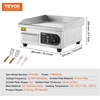 image:imageVEVOR Commercial Electric Griddle 2854 x 1575 in 4400W 122570F Adjustable Temp Control Stainless Steel Countertop Full Flat Top Grill with 2 Spatulas 2 Brushes for Steak PancakeNO PLUG14 inch 110V US Plug Flat