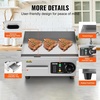 image:imageVEVOR Commercial Electric Griddle 2854 x 1575 in 4400W 122570F Adjustable Temp Control Stainless Steel Countertop Full Flat Top Grill with 2 Spatulas 2 Brushes for Steak PancakeNO PLUG14 inch 110V US Plug Flat