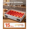 image:imageVEVOR Commercial Electric Griddle 2854 x 1575 in 4400W 122570F Adjustable Temp Control Stainless Steel Countertop Full Flat Top Grill with 2 Spatulas 2 Brushes for Steak PancakeNO PLUG30 inch 110V No Plug Flat
