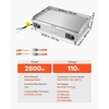 image:imageVEVOR Commercial Electric Griddle 2854 x 1575 in 4400W 122570F Adjustable Temp Control Stainless Steel Countertop Full Flat Top Grill with 2 Spatulas 2 Brushes for Steak PancakeNO PLUG30 inch 110V No Plug Flat