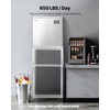 image:imageVEVOR Commercial Ice Maker Machine  Head 300 LbsDay Stainless Steel Ice Machine with Scheduled IceMaking SelfCleaning Adjustable Thickness Ideal for Restaurant Bar Cafe Hotel  Head Only650LBS24HDB