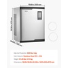 image:imageVEVOR Commercial Ice Maker Machine  Head 300 LbsDay Stainless Steel Ice Machine with Scheduled IceMaking SelfCleaning Adjustable Thickness Ideal for Restaurant Bar Cafe Hotel  Head Only800LBS24HGS