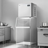 image:imageVEVOR Commercial Ice Maker Machine  Head 300 LbsDay Stainless Steel Ice Machine with Scheduled IceMaking SelfCleaning Adjustable Thickness Ideal for Restaurant Bar Cafe Hotel  Head Only222 x 22 x 219 in