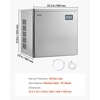 image:imageVEVOR Commercial Ice Maker Machine  Head 300 LbsDay Stainless Steel Ice Machine with Scheduled IceMaking SelfCleaning Adjustable Thickness Ideal for Restaurant Bar Cafe Hotel  Head Only650LBS24HDB