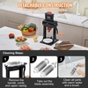image:imageVEVOR Commercial Meat Tenderizer Heavy Duty Stainless Steel Meat Tenderizer Machine Quick and Easy Manual Operation Kitchen Tool 58 Feed Port for Beef Turkey Chicken Pork Steak and Fish